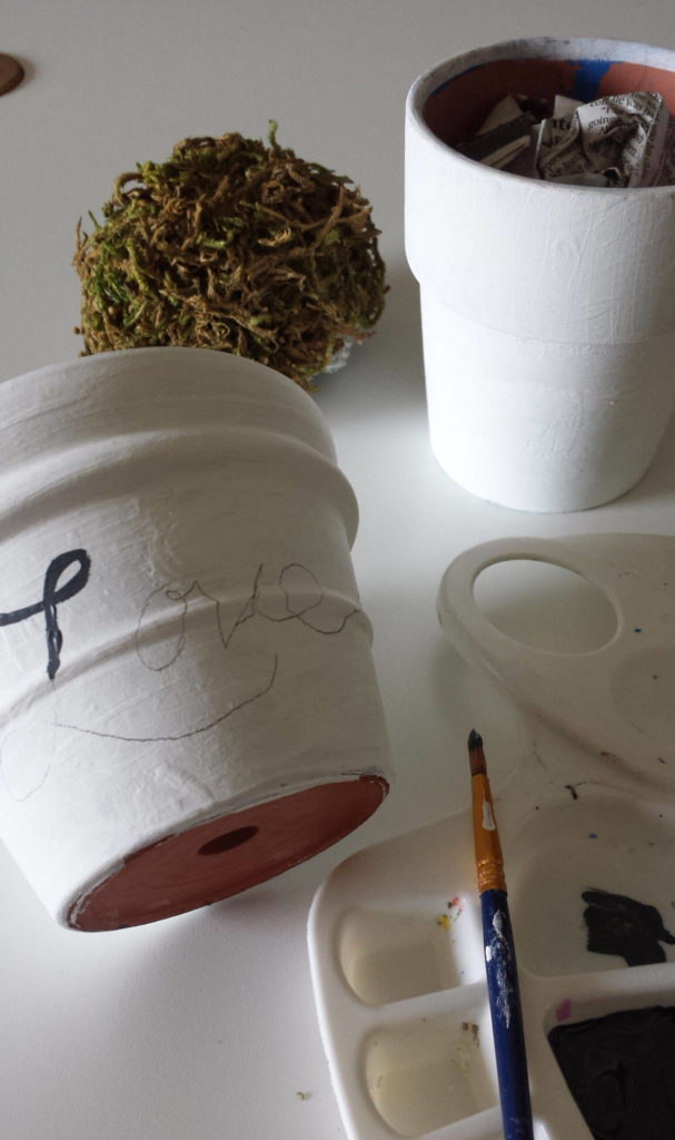 DIY Moss Pots - Spring Craft With Living Moss - Sew Historically