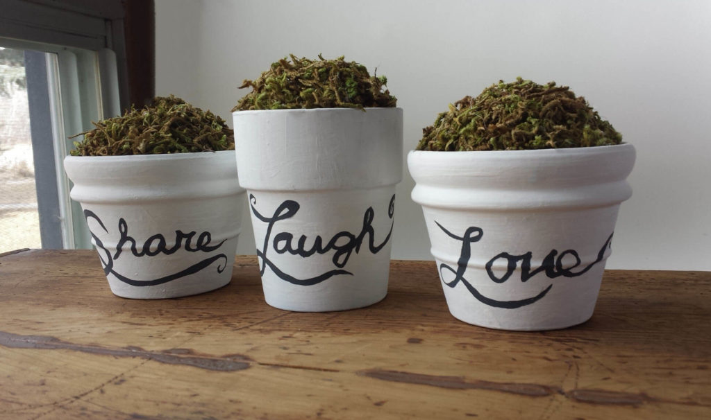 DIY Moss Pots - Spring Craft With Living Moss - Sew Historically