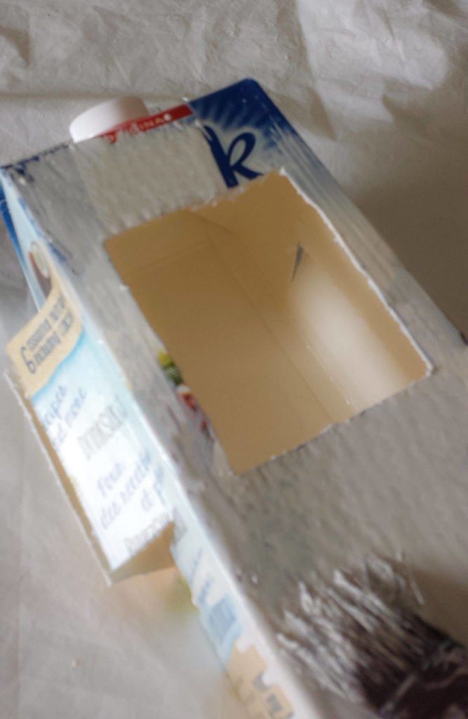 milk carton,juice carton,bird feeder,prime,paint