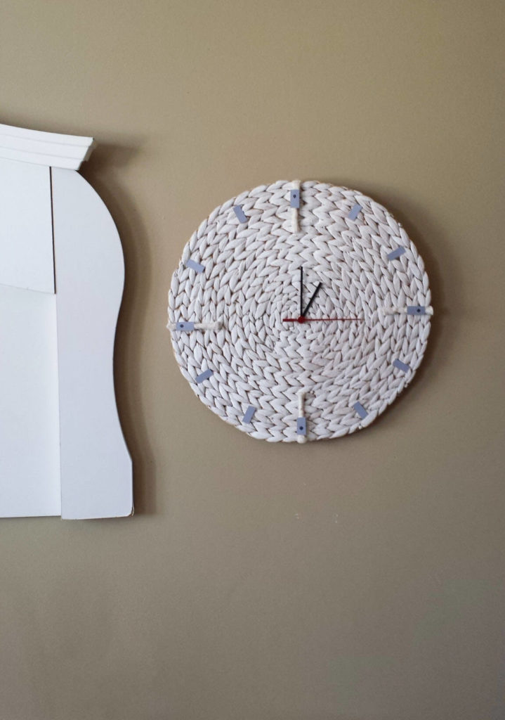 Ikea Hack- How To Turn A Placemat To A Minimalist Wall Clock Diy